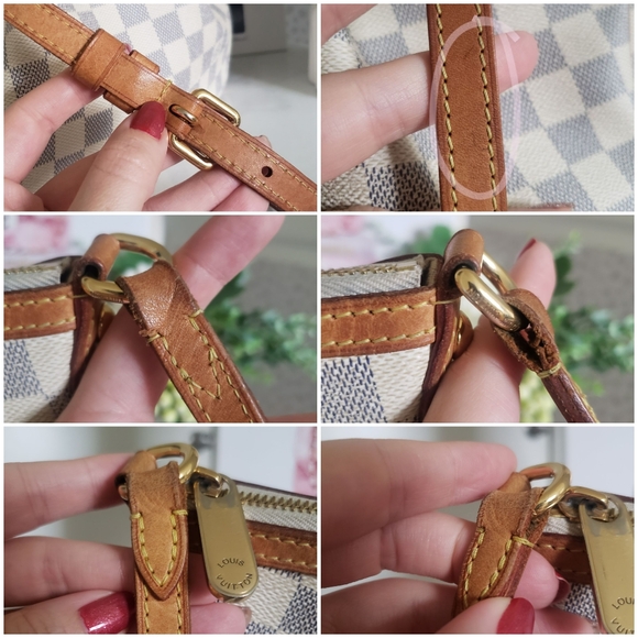 *SOLD* Authentic Pre-owned Louis Vuitton Siracusa PM Damier Azur Crossbody - Picture 13 of 16